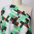 100% Linen - 'Geo Painterly' Green *Remnant 3.1m (**SEE DESCRIPTION) Was $129 Now $77